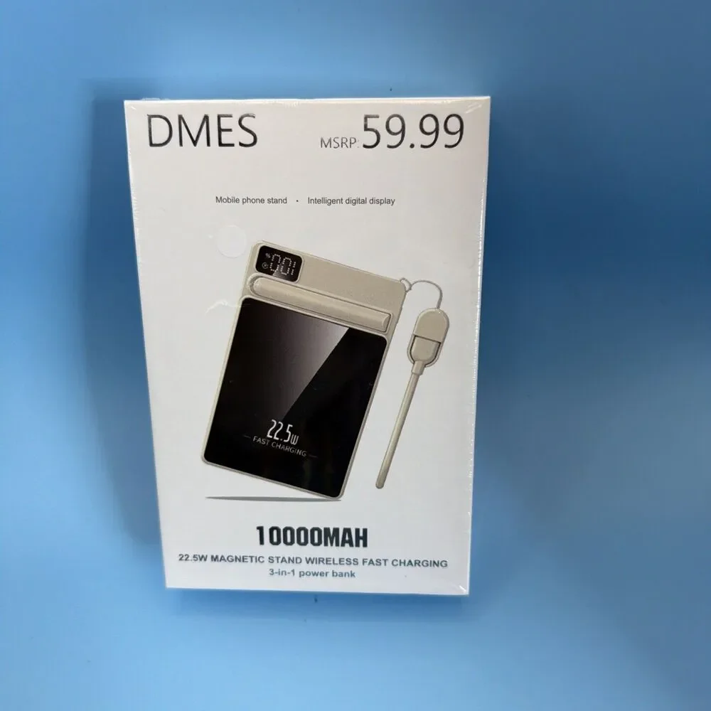 DMES 10000mAh Power Bank Magnetic Wireless 3in1 22.5W Fast Chg. Digital Display